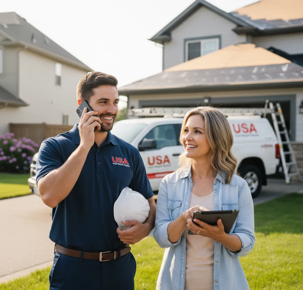 USA Roof Repair Experts customer support in The Plains